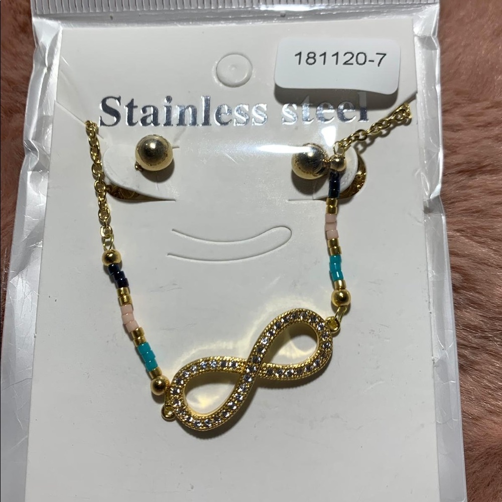 Necklace and earrings